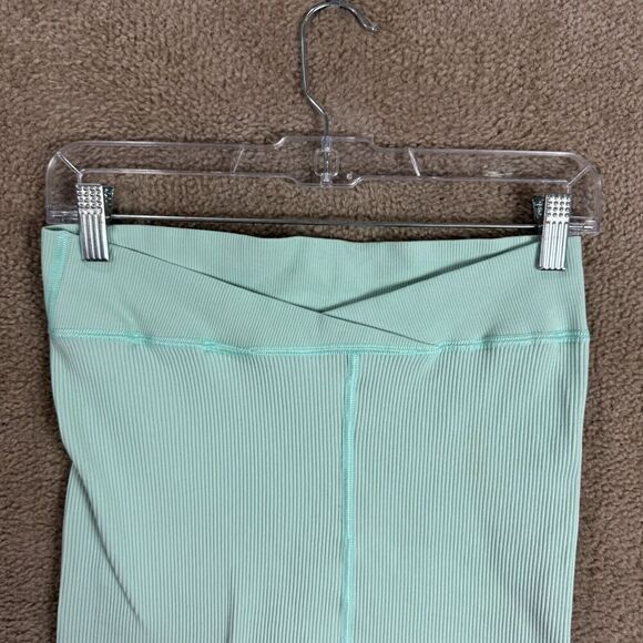 Free People Movement Free Throw Shorts Womens Large L Mint Green Ribbed Athletic - Picture 4 of 11